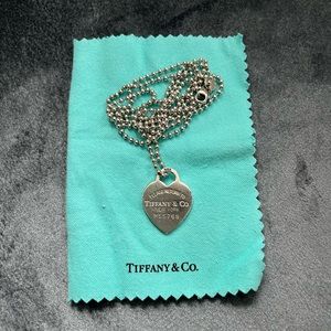 Tiffany dog tag necklace